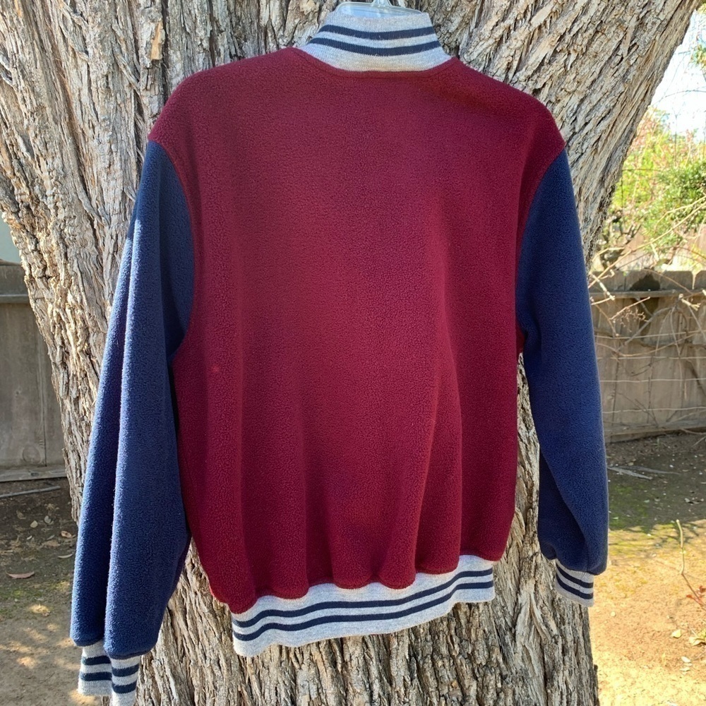 USA made Lands’ End Varsity Snap Button Fleece - Picture 7 of 8